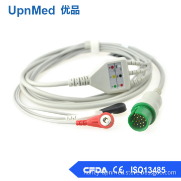 Spacelabs Ultraview 700-0008-06 ECG cable with leadwires Clip